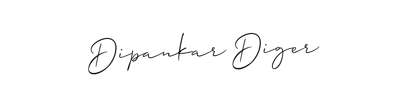 The best way (Allison_Script) to make a short signature is to pick only two or three words in your name. The name Dipankar Diger include a total of six letters. For converting this name. Dipankar Diger signature style 2 images and pictures png