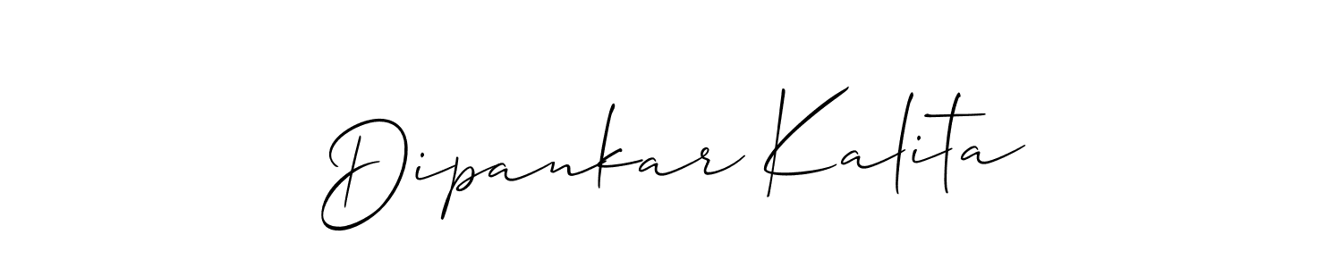 Design your own signature with our free online signature maker. With this signature software, you can create a handwritten (Allison_Script) signature for name Dipankar Kalita. Dipankar Kalita signature style 2 images and pictures png