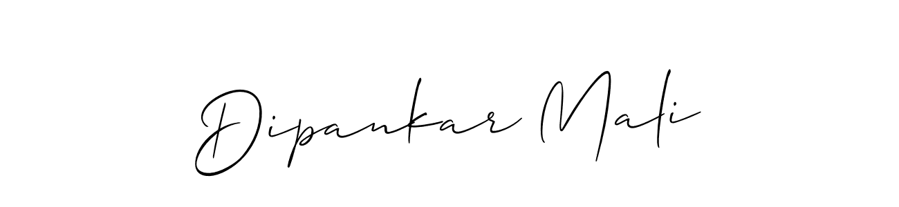 This is the best signature style for the Dipankar Mali name. Also you like these signature font (Allison_Script). Mix name signature. Dipankar Mali signature style 2 images and pictures png