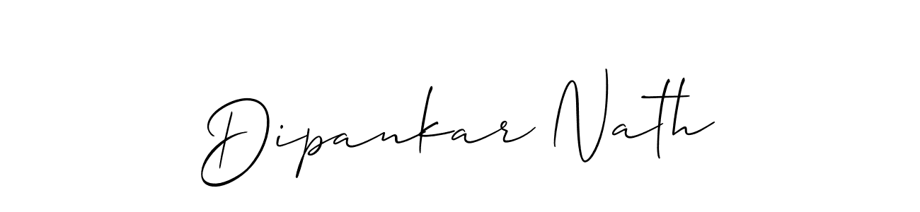 Use a signature maker to create a handwritten signature online. With this signature software, you can design (Allison_Script) your own signature for name Dipankar Nath. Dipankar Nath signature style 2 images and pictures png