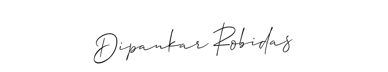 Use a signature maker to create a handwritten signature online. With this signature software, you can design (Allison_Script) your own signature for name Dipankar Robidas. Dipankar Robidas signature style 2 images and pictures png