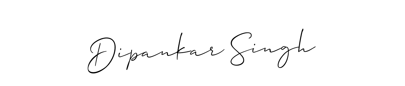 How to make Dipankar Singh signature? Allison_Script is a professional autograph style. Create handwritten signature for Dipankar Singh name. Dipankar Singh signature style 2 images and pictures png