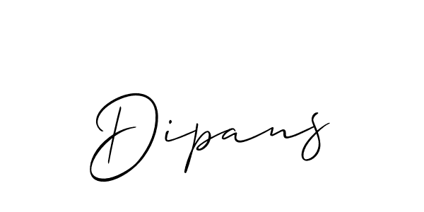 Dipans stylish signature style. Best Handwritten Sign (Allison_Script) for my name. Handwritten Signature Collection Ideas for my name Dipans. Dipans signature style 2 images and pictures png