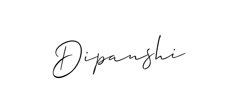 Dipanshi stylish signature style. Best Handwritten Sign (Allison_Script) for my name. Handwritten Signature Collection Ideas for my name Dipanshi. Dipanshi signature style 2 images and pictures png