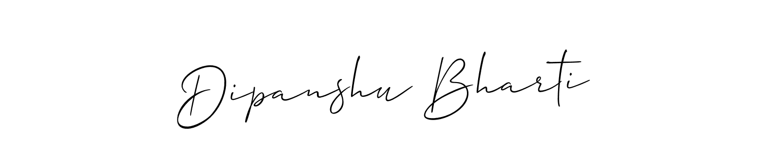 Similarly Allison_Script is the best handwritten signature design. Signature creator online .You can use it as an online autograph creator for name Dipanshu Bharti. Dipanshu Bharti signature style 2 images and pictures png