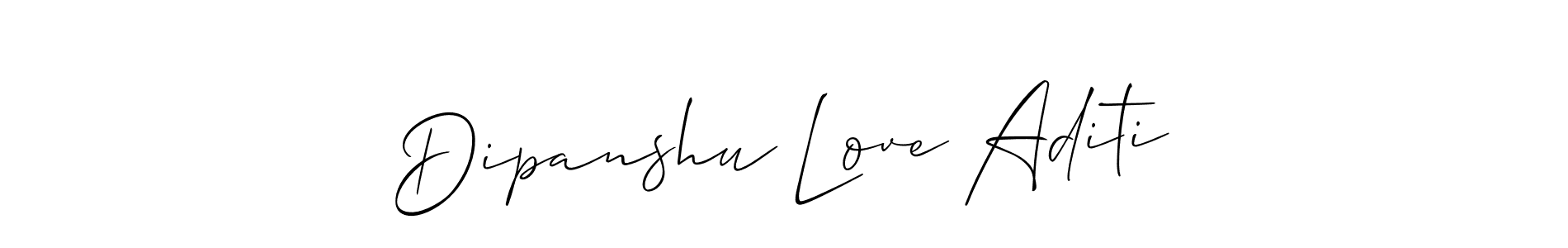 How to Draw Dipanshu Love Aditi signature style? Allison_Script is a latest design signature styles for name Dipanshu Love Aditi. Dipanshu Love Aditi signature style 2 images and pictures png