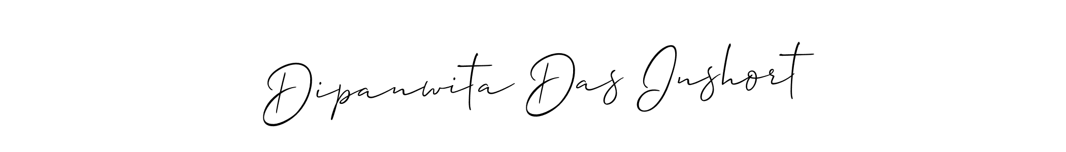 Allison_Script is a professional signature style that is perfect for those who want to add a touch of class to their signature. It is also a great choice for those who want to make their signature more unique. Get Dipanwita Das Inshort name to fancy signature for free. Dipanwita Das Inshort signature style 2 images and pictures png