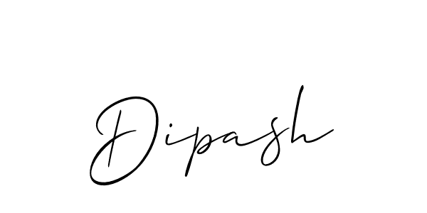 Allison_Script is a professional signature style that is perfect for those who want to add a touch of class to their signature. It is also a great choice for those who want to make their signature more unique. Get Dipash name to fancy signature for free. Dipash signature style 2 images and pictures png