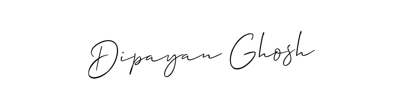 It looks lik you need a new signature style for name Dipayan Ghosh. Design unique handwritten (Allison_Script) signature with our free signature maker in just a few clicks. Dipayan Ghosh signature style 2 images and pictures png