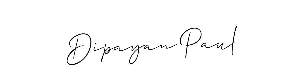 The best way (Allison_Script) to make a short signature is to pick only two or three words in your name. The name Dipayan Paul include a total of six letters. For converting this name. Dipayan Paul signature style 2 images and pictures png