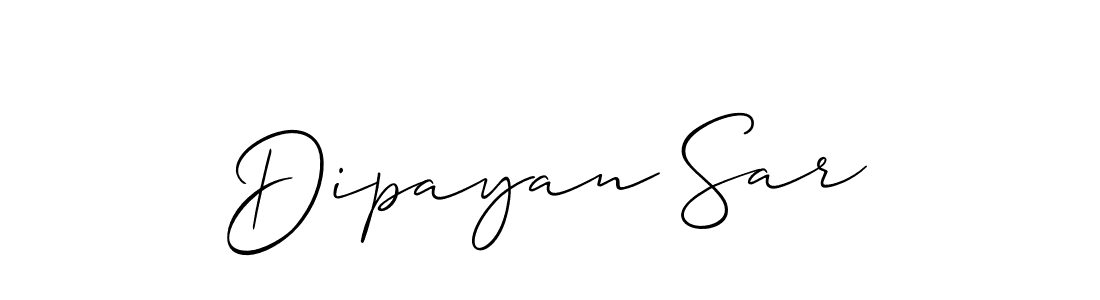 Dipayan Sar stylish signature style. Best Handwritten Sign (Allison_Script) for my name. Handwritten Signature Collection Ideas for my name Dipayan Sar. Dipayan Sar signature style 2 images and pictures png