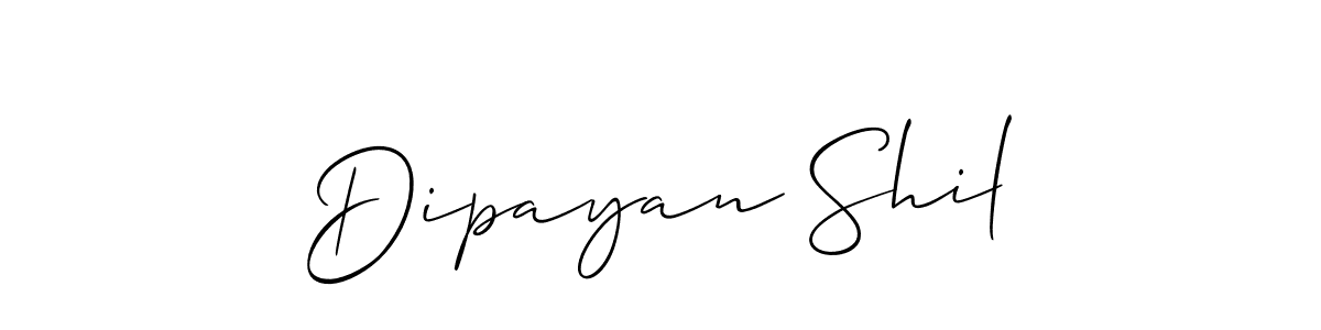 The best way (Allison_Script) to make a short signature is to pick only two or three words in your name. The name Dipayan Shil include a total of six letters. For converting this name. Dipayan Shil signature style 2 images and pictures png