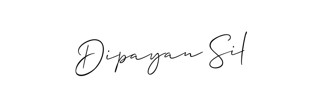 How to Draw Dipayan Sil signature style? Allison_Script is a latest design signature styles for name Dipayan Sil. Dipayan Sil signature style 2 images and pictures png