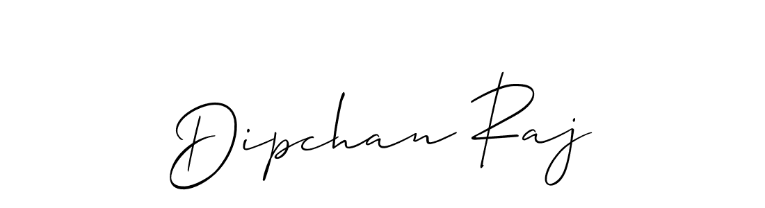 Dipchan Raj stylish signature style. Best Handwritten Sign (Allison_Script) for my name. Handwritten Signature Collection Ideas for my name Dipchan Raj. Dipchan Raj signature style 2 images and pictures png