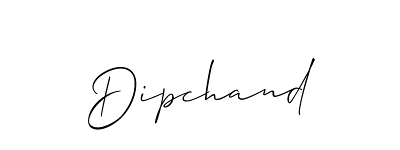 How to make Dipchand name signature. Use Allison_Script style for creating short signs online. This is the latest handwritten sign. Dipchand signature style 2 images and pictures png