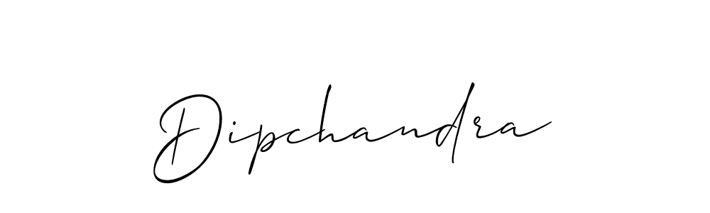 How to make Dipchandra signature? Allison_Script is a professional autograph style. Create handwritten signature for Dipchandra name. Dipchandra signature style 2 images and pictures png