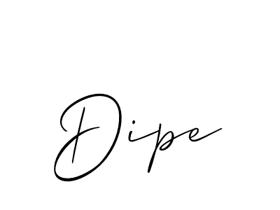 How to make Dipe name signature. Use Allison_Script style for creating short signs online. This is the latest handwritten sign. Dipe signature style 2 images and pictures png