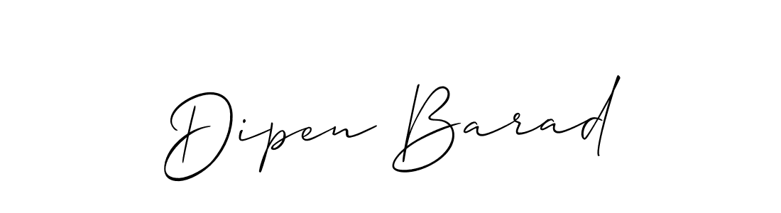 Make a short Dipen Barad signature style. Manage your documents anywhere anytime using Allison_Script. Create and add eSignatures, submit forms, share and send files easily. Dipen Barad signature style 2 images and pictures png