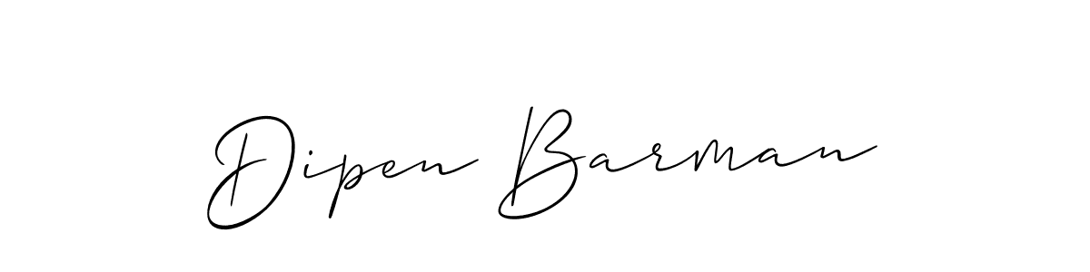 Design your own signature with our free online signature maker. With this signature software, you can create a handwritten (Allison_Script) signature for name Dipen Barman. Dipen Barman signature style 2 images and pictures png