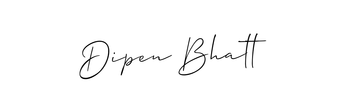 It looks lik you need a new signature style for name Dipen Bhatt. Design unique handwritten (Allison_Script) signature with our free signature maker in just a few clicks. Dipen Bhatt signature style 2 images and pictures png