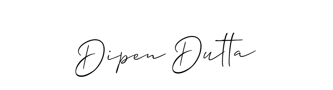 It looks lik you need a new signature style for name Dipen Dutta. Design unique handwritten (Allison_Script) signature with our free signature maker in just a few clicks. Dipen Dutta signature style 2 images and pictures png