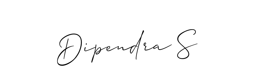 Dipendra S stylish signature style. Best Handwritten Sign (Allison_Script) for my name. Handwritten Signature Collection Ideas for my name Dipendra S. Dipendra S signature style 2 images and pictures png