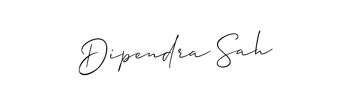 It looks lik you need a new signature style for name Dipendra Sah. Design unique handwritten (Allison_Script) signature with our free signature maker in just a few clicks. Dipendra Sah signature style 2 images and pictures png