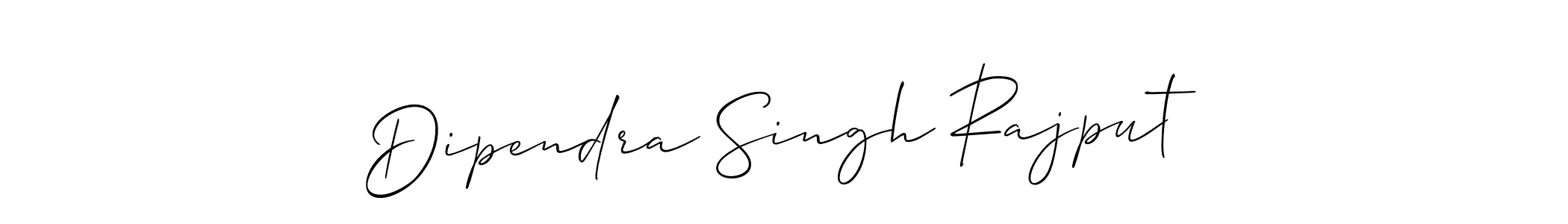 Allison_Script is a professional signature style that is perfect for those who want to add a touch of class to their signature. It is also a great choice for those who want to make their signature more unique. Get Dipendra Singh Rajput name to fancy signature for free. Dipendra Singh Rajput signature style 2 images and pictures png