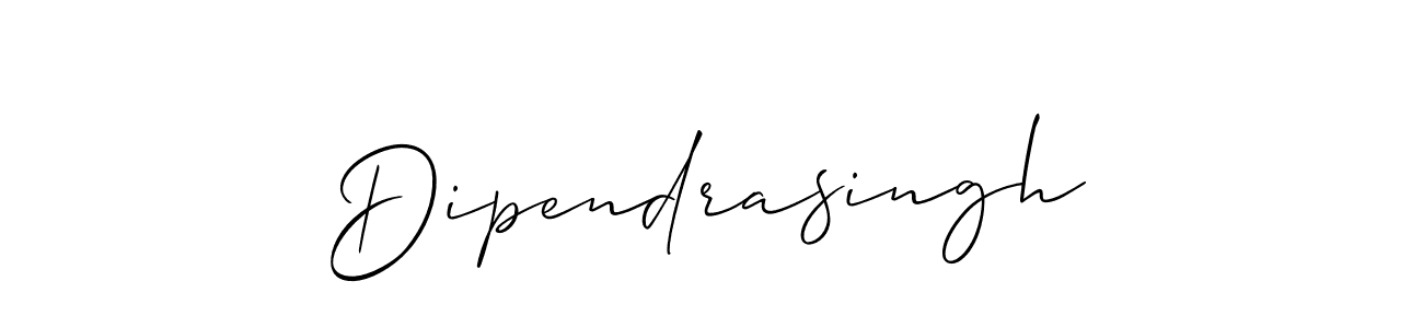 The best way (Allison_Script) to make a short signature is to pick only two or three words in your name. The name Dipendrasingh include a total of six letters. For converting this name. Dipendrasingh signature style 2 images and pictures png