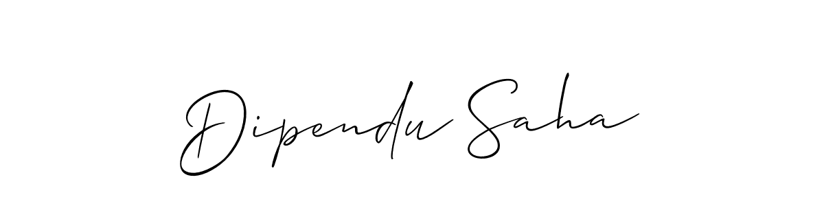 Dipendu Saha stylish signature style. Best Handwritten Sign (Allison_Script) for my name. Handwritten Signature Collection Ideas for my name Dipendu Saha. Dipendu Saha signature style 2 images and pictures png