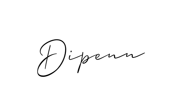 Create a beautiful signature design for name Dipenn. With this signature (Allison_Script) fonts, you can make a handwritten signature for free. Dipenn signature style 2 images and pictures png