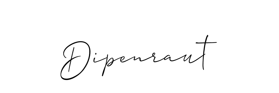 How to make Dipenraut name signature. Use Allison_Script style for creating short signs online. This is the latest handwritten sign. Dipenraut signature style 2 images and pictures png