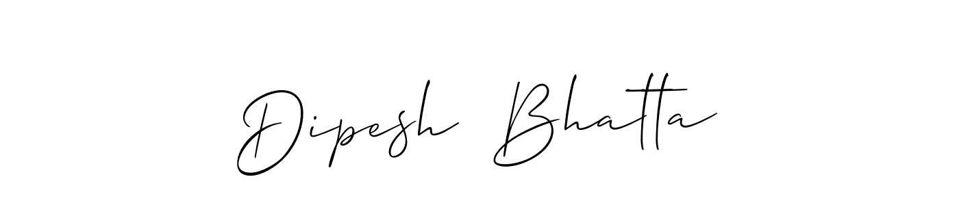 You should practise on your own different ways (Allison_Script) to write your name (Dipesh  Bhatta) in signature. don't let someone else do it for you. Dipesh  Bhatta signature style 2 images and pictures png
