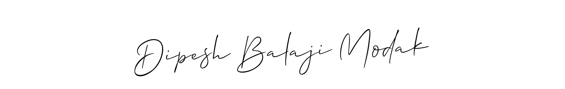 Also we have Dipesh Balaji Modak name is the best signature style. Create professional handwritten signature collection using Allison_Script autograph style. Dipesh Balaji Modak signature style 2 images and pictures png