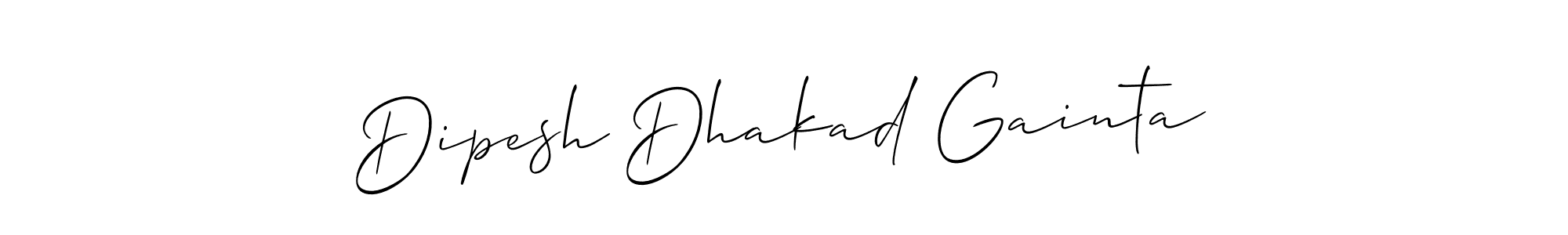 Once you've used our free online signature maker to create your best signature Allison_Script style, it's time to enjoy all of the benefits that Dipesh Dhakad Gainta name signing documents. Dipesh Dhakad Gainta signature style 2 images and pictures png