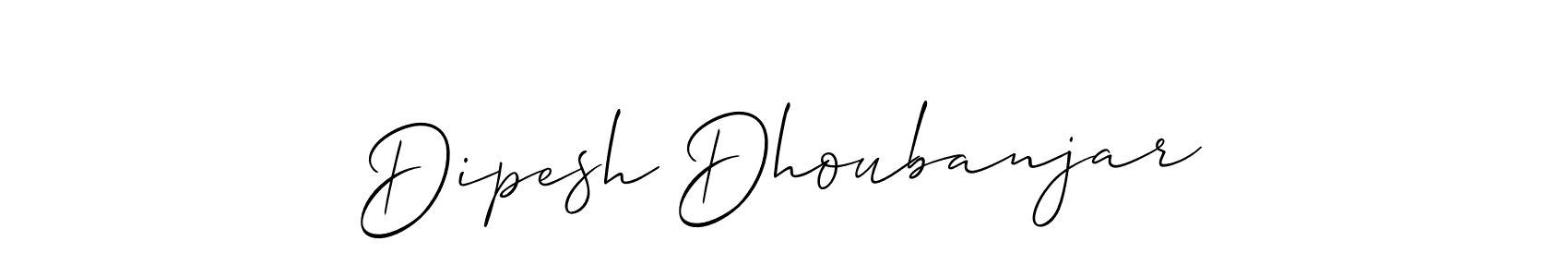 Similarly Allison_Script is the best handwritten signature design. Signature creator online .You can use it as an online autograph creator for name Dipesh Dhoubanjar. Dipesh Dhoubanjar signature style 2 images and pictures png
