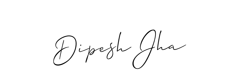 Also we have Dipesh Jha name is the best signature style. Create professional handwritten signature collection using Allison_Script autograph style. Dipesh Jha signature style 2 images and pictures png