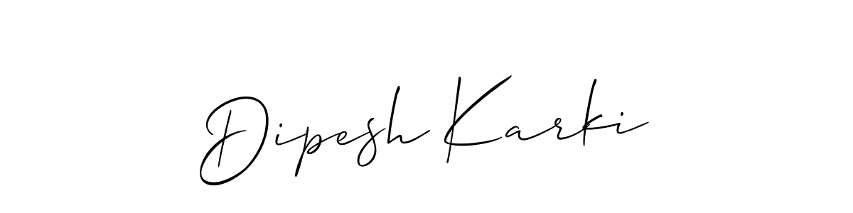 Make a beautiful signature design for name Dipesh Karki. Use this online signature maker to create a handwritten signature for free. Dipesh Karki signature style 2 images and pictures png