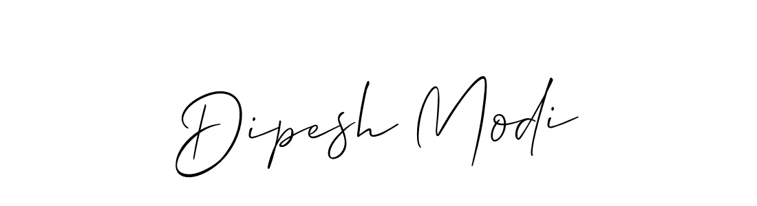 Design your own signature with our free online signature maker. With this signature software, you can create a handwritten (Allison_Script) signature for name Dipesh Modi. Dipesh Modi signature style 2 images and pictures png