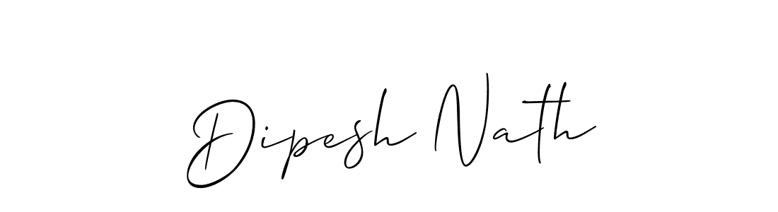 if you are searching for the best signature style for your name Dipesh Nath. so please give up your signature search. here we have designed multiple signature styles  using Allison_Script. Dipesh Nath signature style 2 images and pictures png