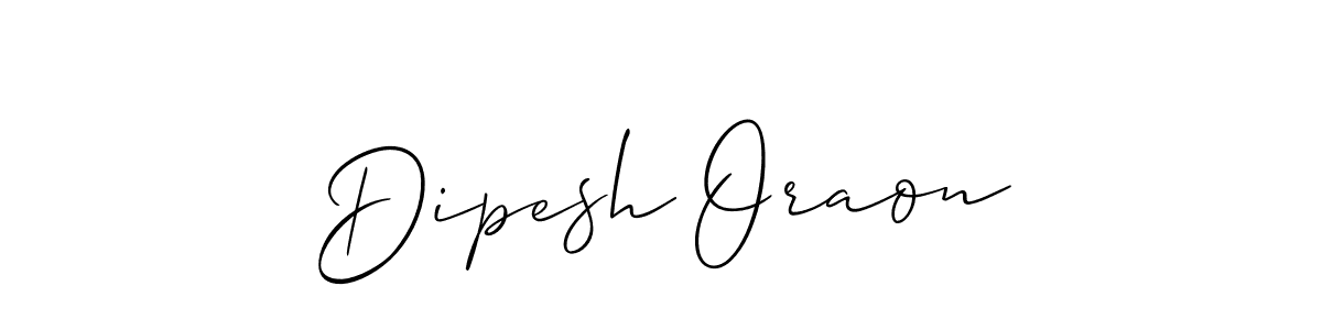 It looks lik you need a new signature style for name Dipesh Oraon. Design unique handwritten (Allison_Script) signature with our free signature maker in just a few clicks. Dipesh Oraon signature style 2 images and pictures png