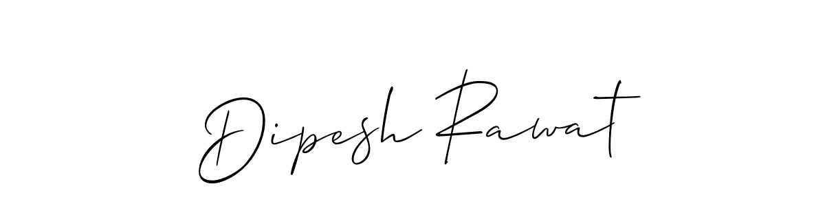 How to make Dipesh Rawat name signature. Use Allison_Script style for creating short signs online. This is the latest handwritten sign. Dipesh Rawat signature style 2 images and pictures png