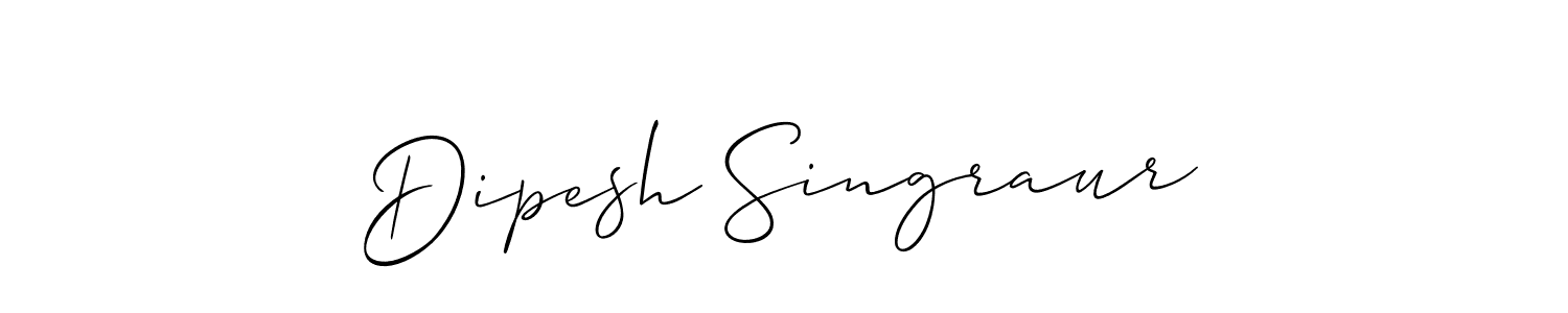 How to Draw Dipesh Singraur signature style? Allison_Script is a latest design signature styles for name Dipesh Singraur. Dipesh Singraur signature style 2 images and pictures png