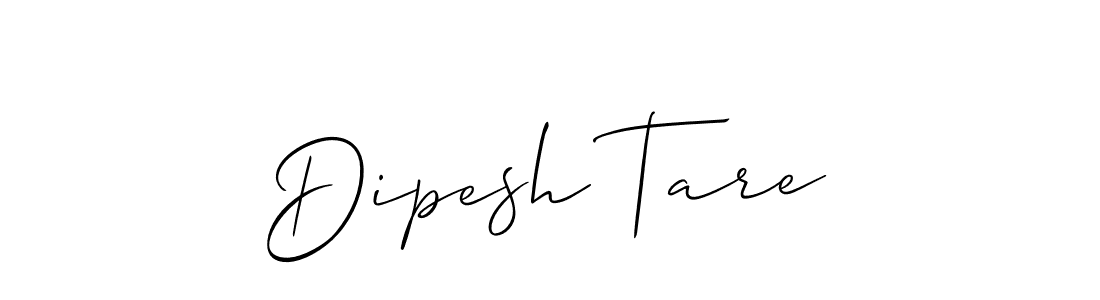 The best way (Allison_Script) to make a short signature is to pick only two or three words in your name. The name Dipesh Tare include a total of six letters. For converting this name. Dipesh Tare signature style 2 images and pictures png