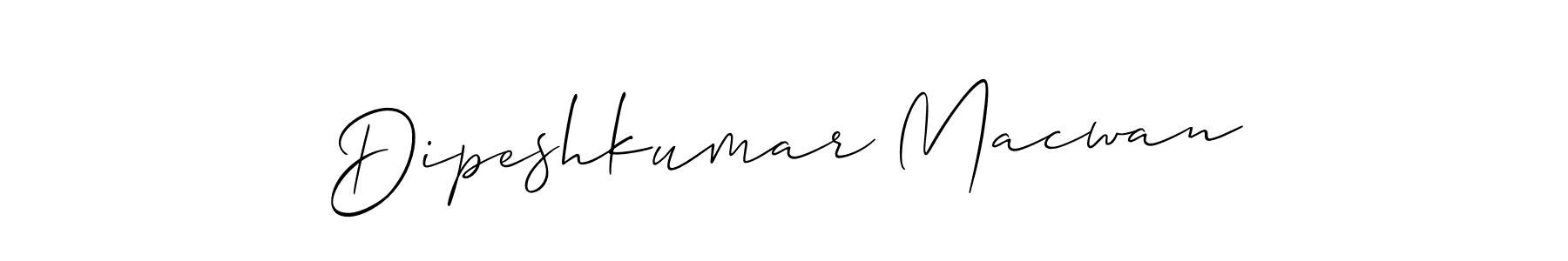 if you are searching for the best signature style for your name Dipeshkumar Macwan. so please give up your signature search. here we have designed multiple signature styles  using Allison_Script. Dipeshkumar Macwan signature style 2 images and pictures png