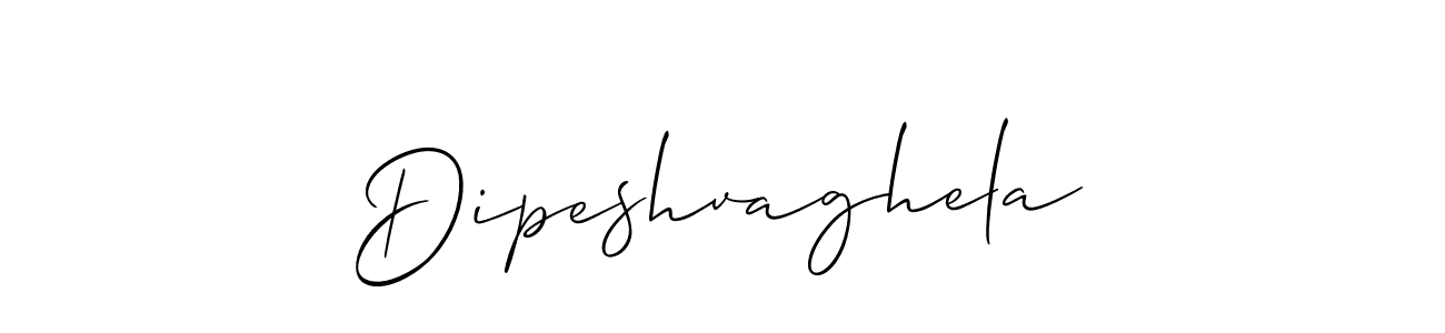 Also we have Dipeshvaghela name is the best signature style. Create professional handwritten signature collection using Allison_Script autograph style. Dipeshvaghela signature style 2 images and pictures png