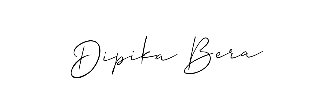 Make a beautiful signature design for name Dipika Bera. With this signature (Allison_Script) style, you can create a handwritten signature for free. Dipika Bera signature style 2 images and pictures png