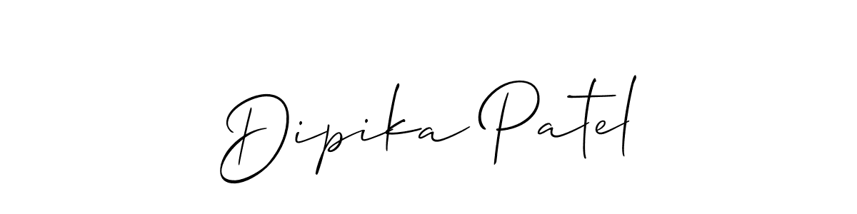 Make a short Dipika Patel signature style. Manage your documents anywhere anytime using Allison_Script. Create and add eSignatures, submit forms, share and send files easily. Dipika Patel signature style 2 images and pictures png