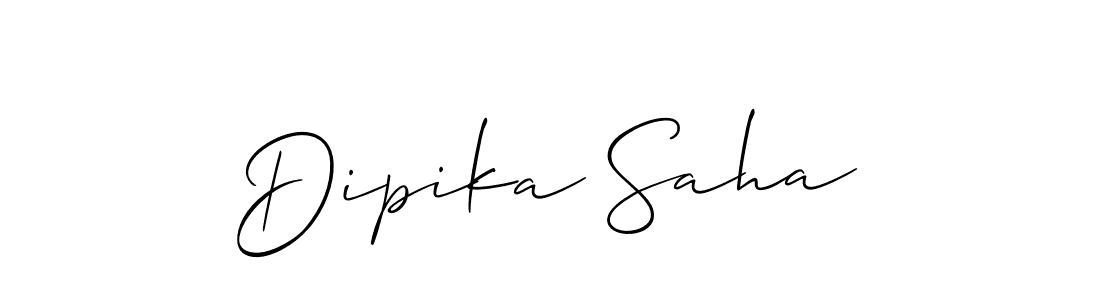 Also we have Dipika Saha name is the best signature style. Create professional handwritten signature collection using Allison_Script autograph style. Dipika Saha signature style 2 images and pictures png