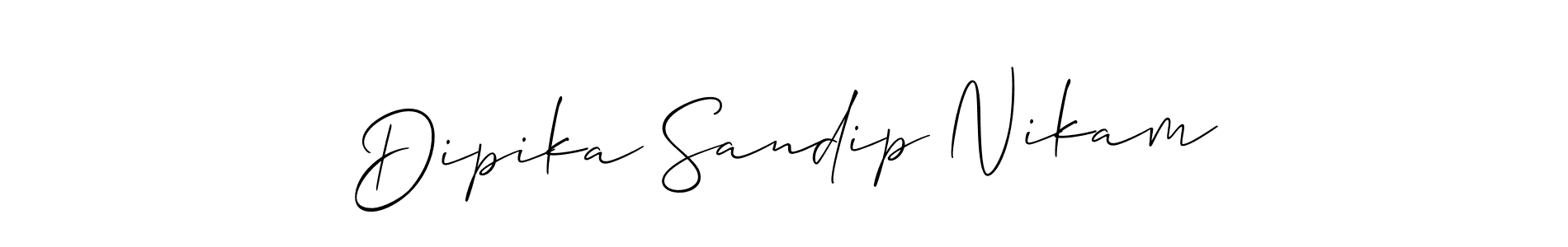 Check out images of Autograph of Dipika Sandip Nikam name. Actor Dipika Sandip Nikam Signature Style. Allison_Script is a professional sign style online. Dipika Sandip Nikam signature style 2 images and pictures png